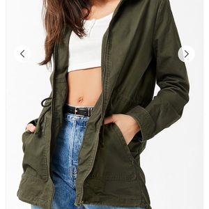 Forever 21 green utility jacket